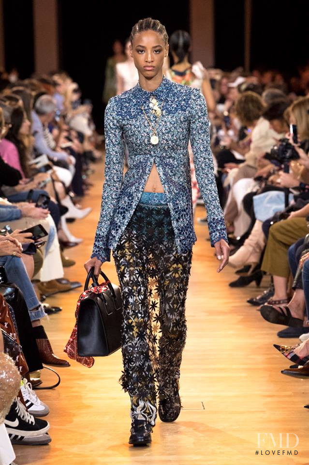 Janaye Furman featured in  the Paco Rabanne fashion show for Spring/Summer 2019
