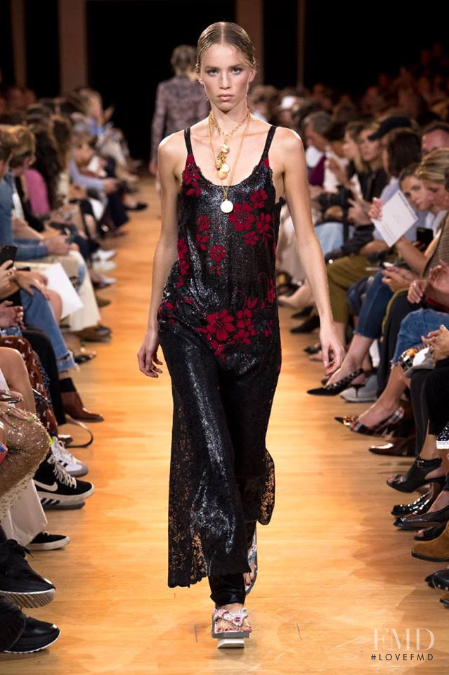 Rebecca Leigh Longendyke featured in  the Paco Rabanne fashion show for Spring/Summer 2019