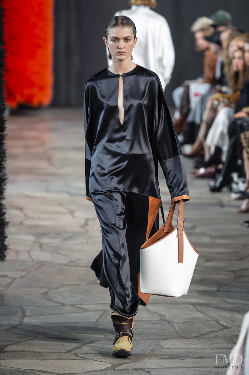 Mick Estelle featured in  the Loewe fashion show for Spring/Summer 2019