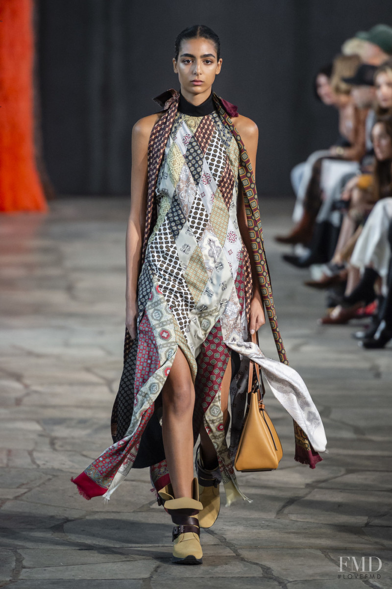Nora Attal featured in  the Loewe fashion show for Spring/Summer 2019