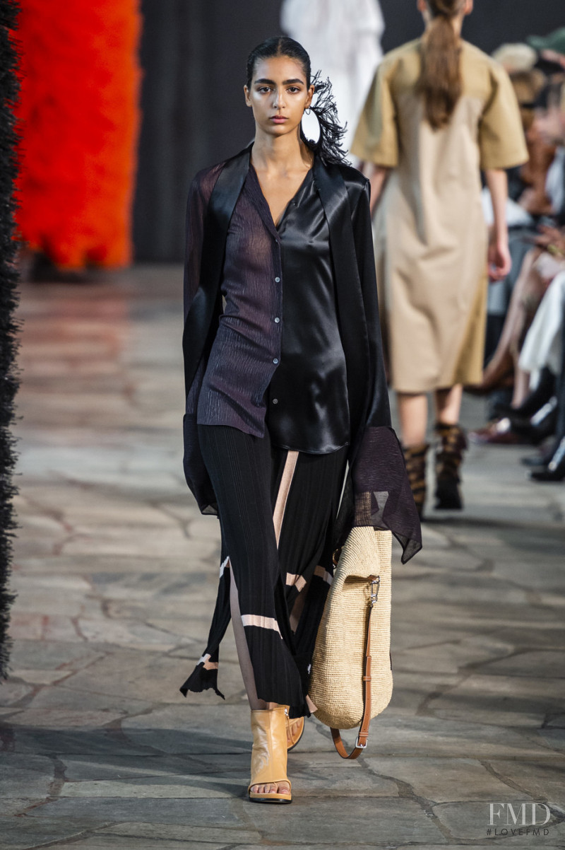 Nora Attal featured in  the Loewe fashion show for Spring/Summer 2019