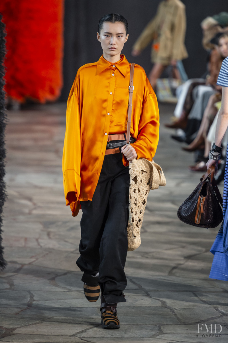 Liu Chunjie featured in  the Loewe fashion show for Spring/Summer 2019