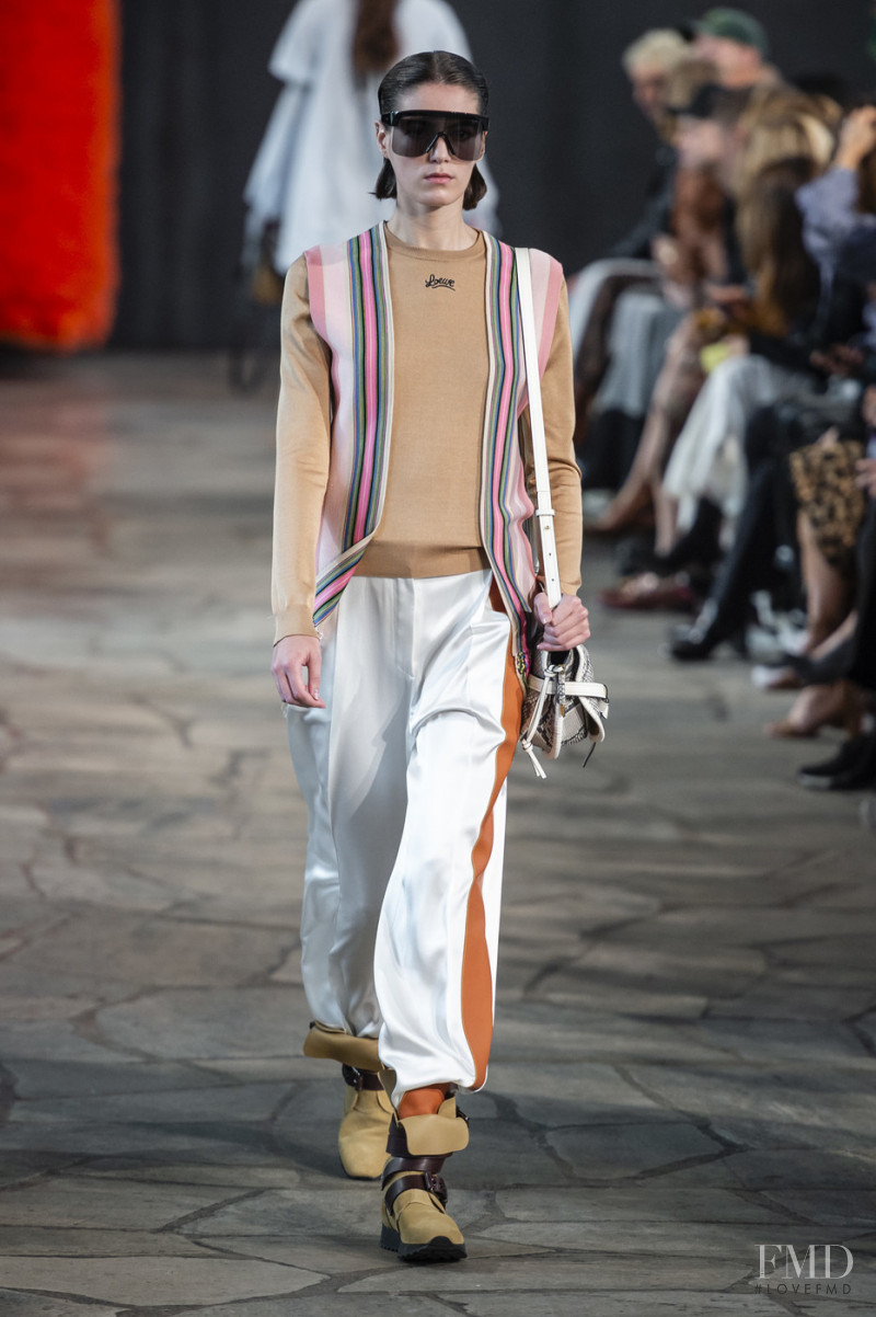 Lea Issarni featured in  the Loewe fashion show for Spring/Summer 2019