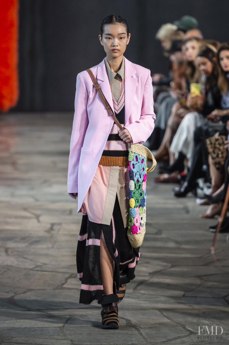 Youn Bomi featured in  the Loewe fashion show for Spring/Summer 2019
