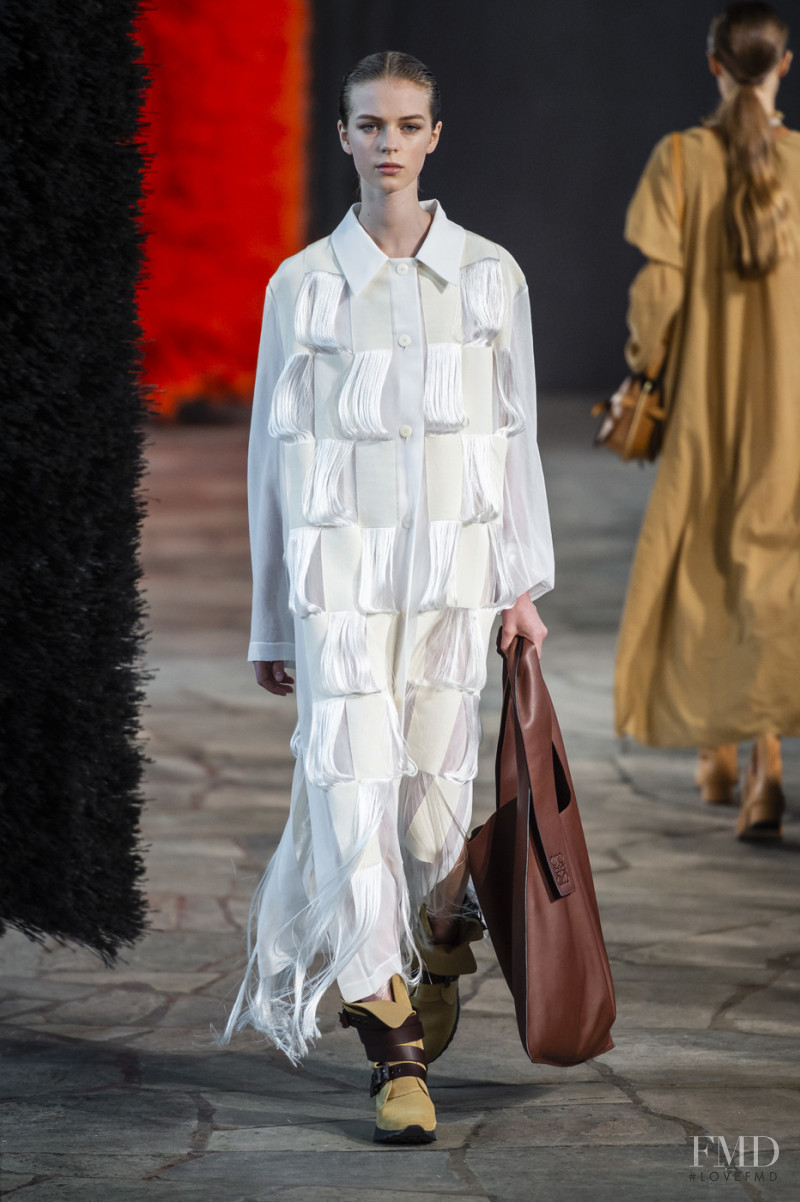 Tilda Jonsson featured in  the Loewe fashion show for Spring/Summer 2019