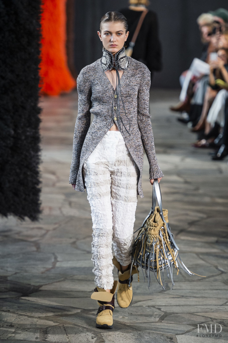 Mick Estelle featured in  the Loewe fashion show for Spring/Summer 2019