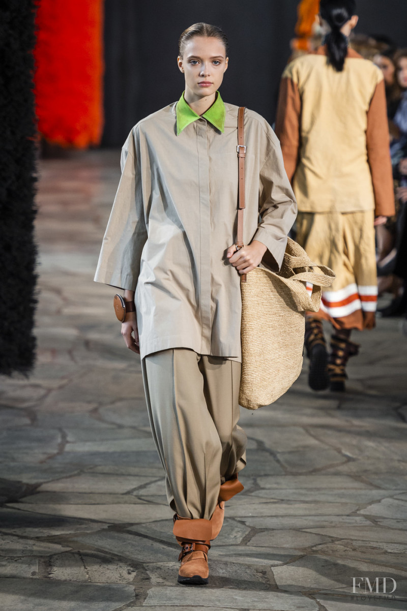 Charlotte Rose Hansen featured in  the Loewe fashion show for Spring/Summer 2019
