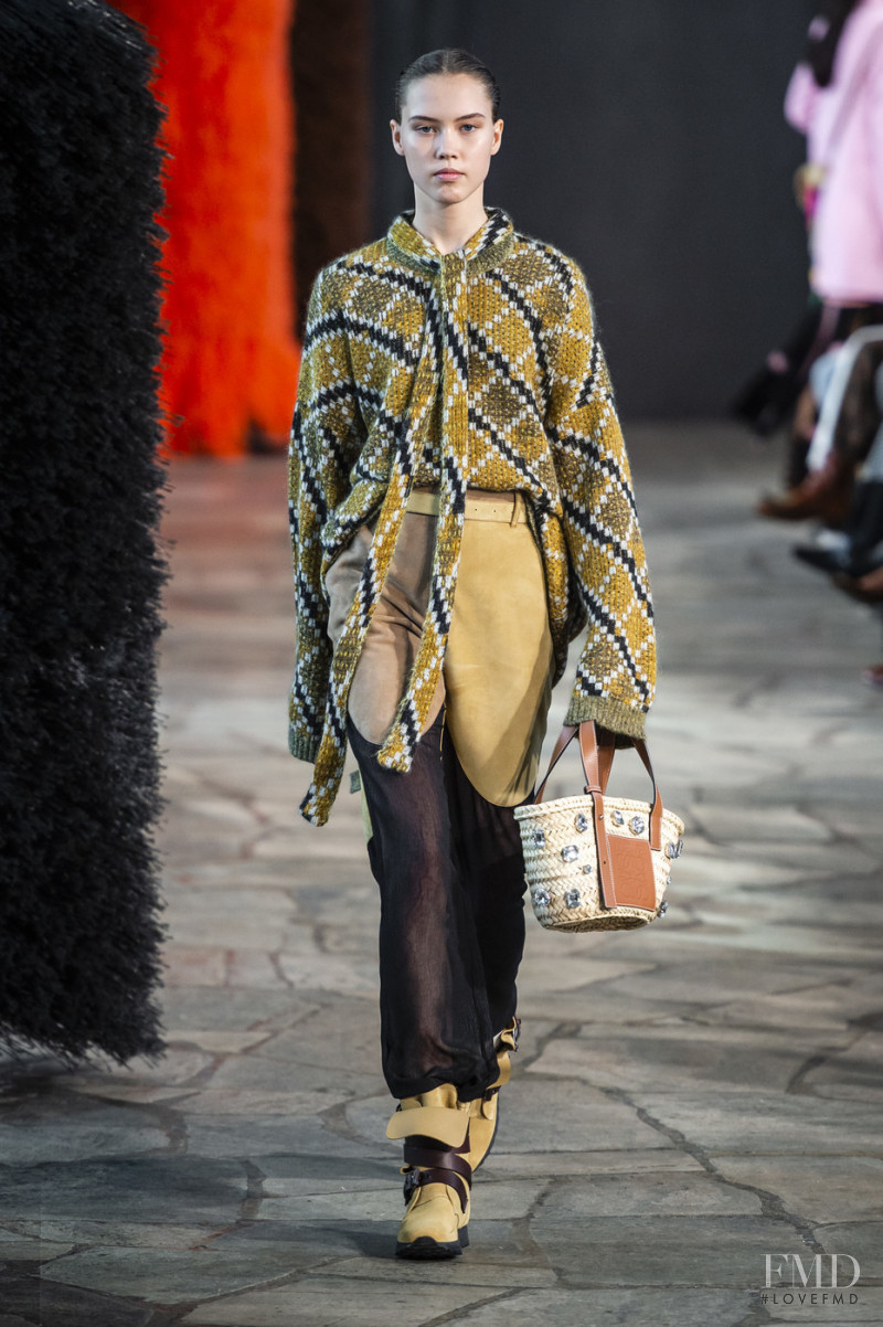 Sara Hakala featured in  the Loewe fashion show for Spring/Summer 2019