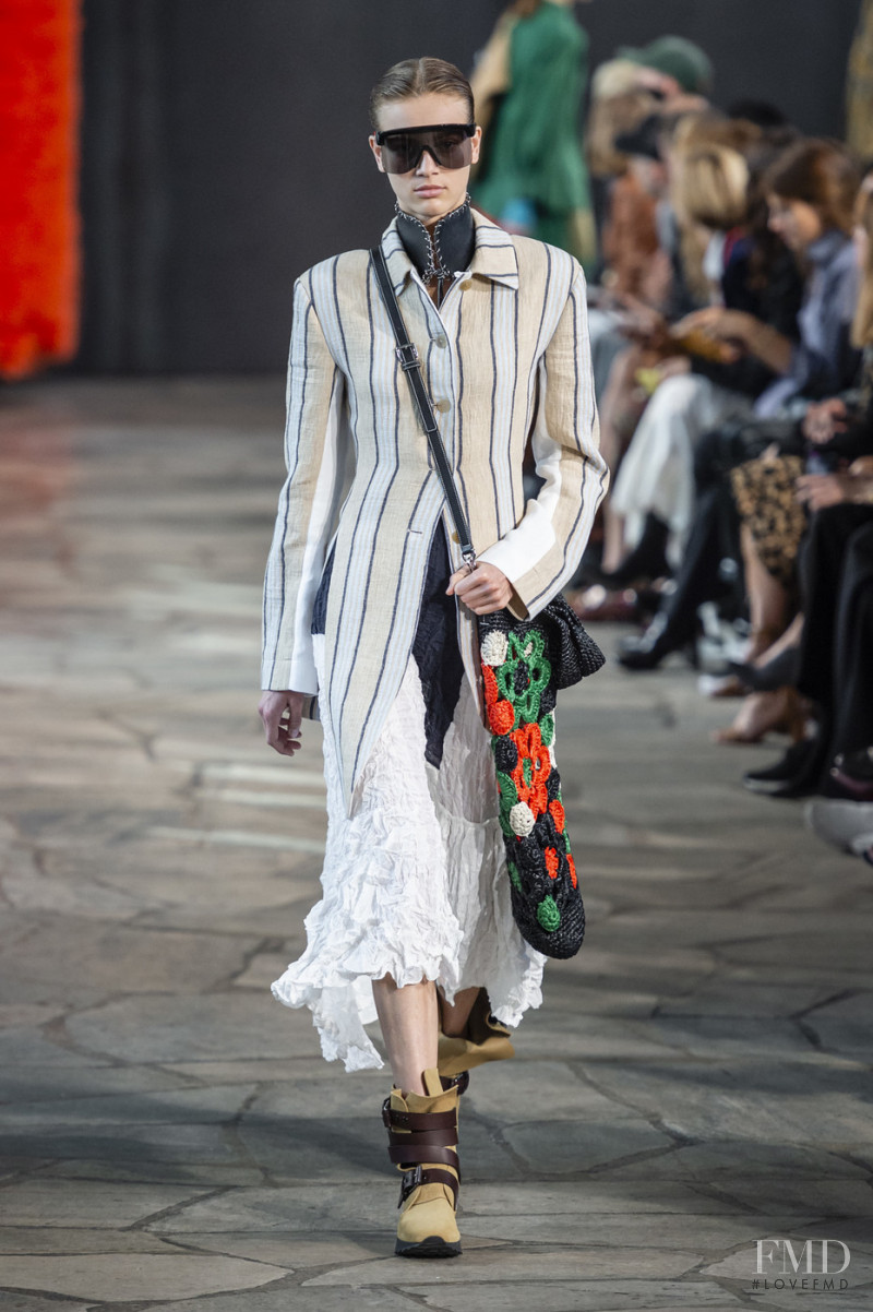 Sarah Dahl featured in  the Loewe fashion show for Spring/Summer 2019