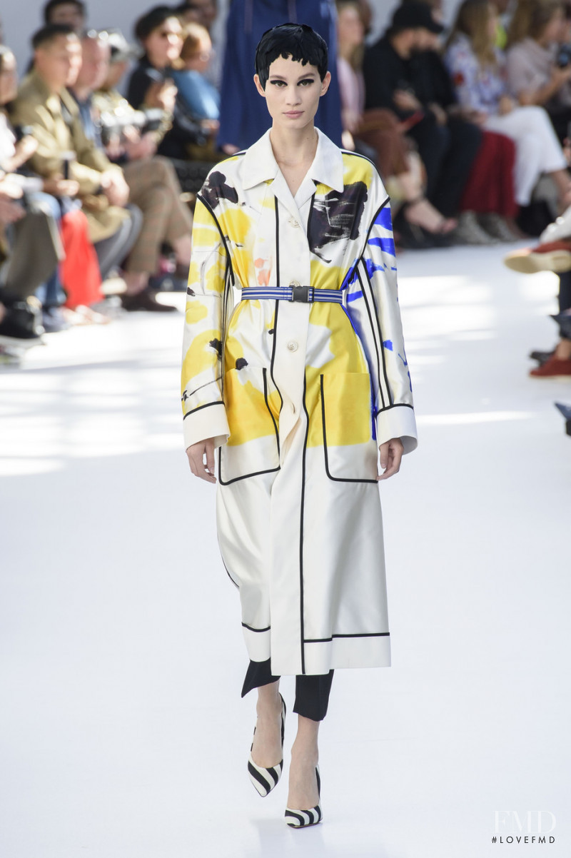 Katia Andre featured in  the Dries van Noten fashion show for Spring/Summer 2019