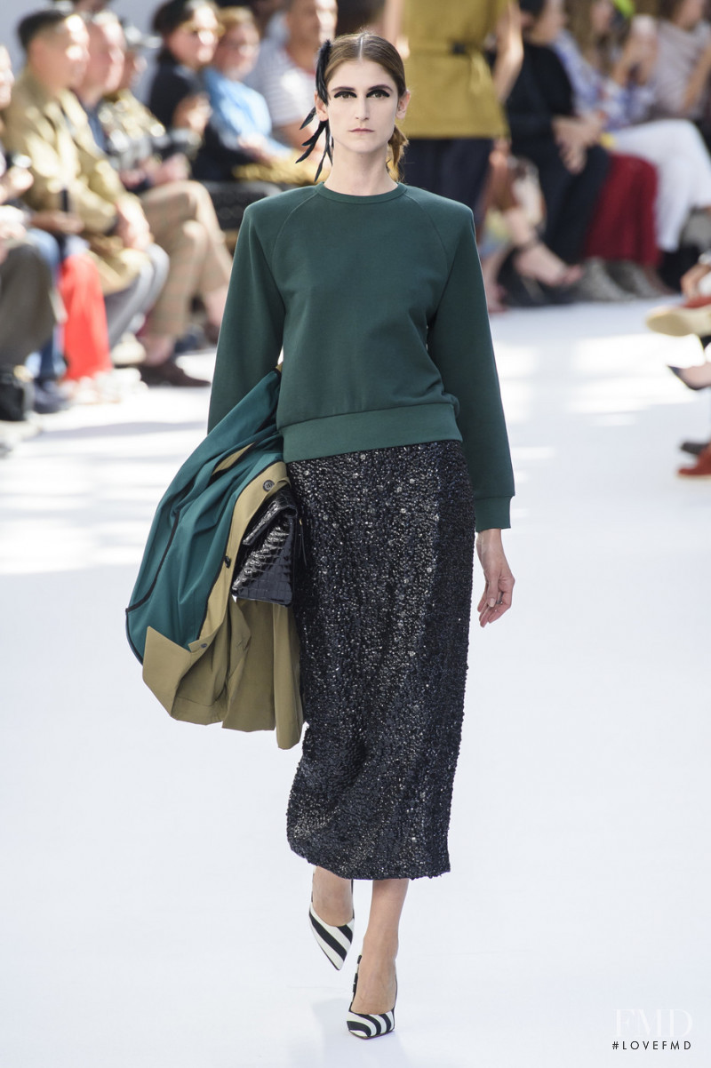 Daiane Conterato featured in  the Dries van Noten fashion show for Spring/Summer 2019