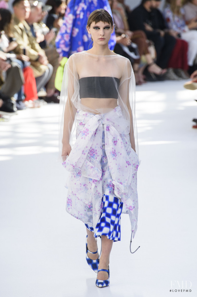 Ansley Gulielmi featured in  the Dries van Noten fashion show for Spring/Summer 2019