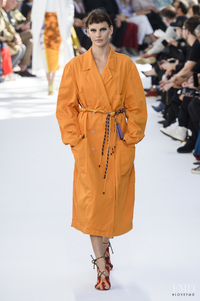 Amanda Murphy featured in  the Dries van Noten fashion show for Spring/Summer 2019