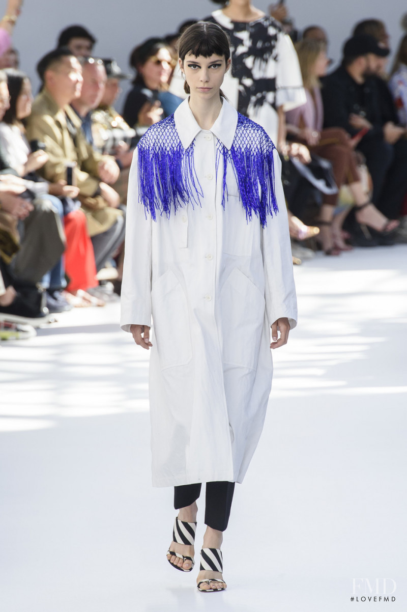 Manuela Miloqui featured in  the Dries van Noten fashion show for Spring/Summer 2019
