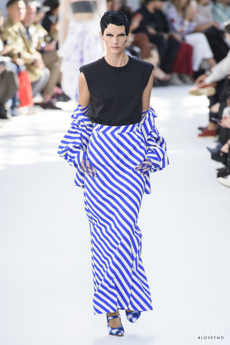 Sara Blomqvist featured in  the Dries van Noten fashion show for Spring/Summer 2019