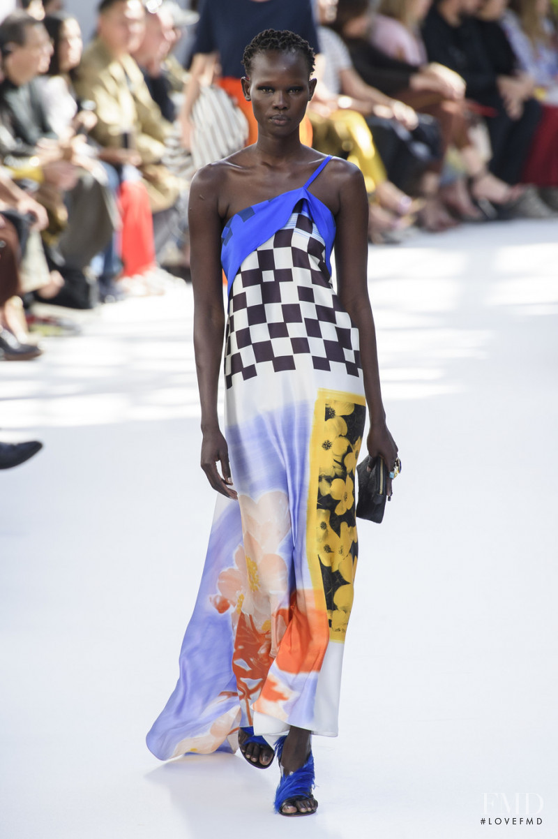 Shanelle Nyasiase featured in  the Dries van Noten fashion show for Spring/Summer 2019