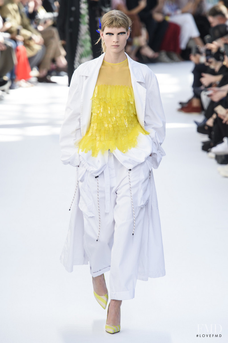 Sara Eirud featured in  the Dries van Noten fashion show for Spring/Summer 2019