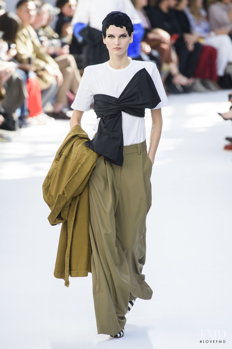 Katlin Aas featured in  the Dries van Noten fashion show for Spring/Summer 2019
