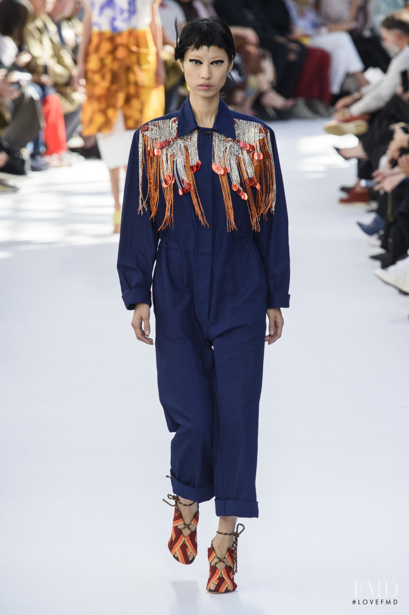 Heejung Park featured in  the Dries van Noten fashion show for Spring/Summer 2019