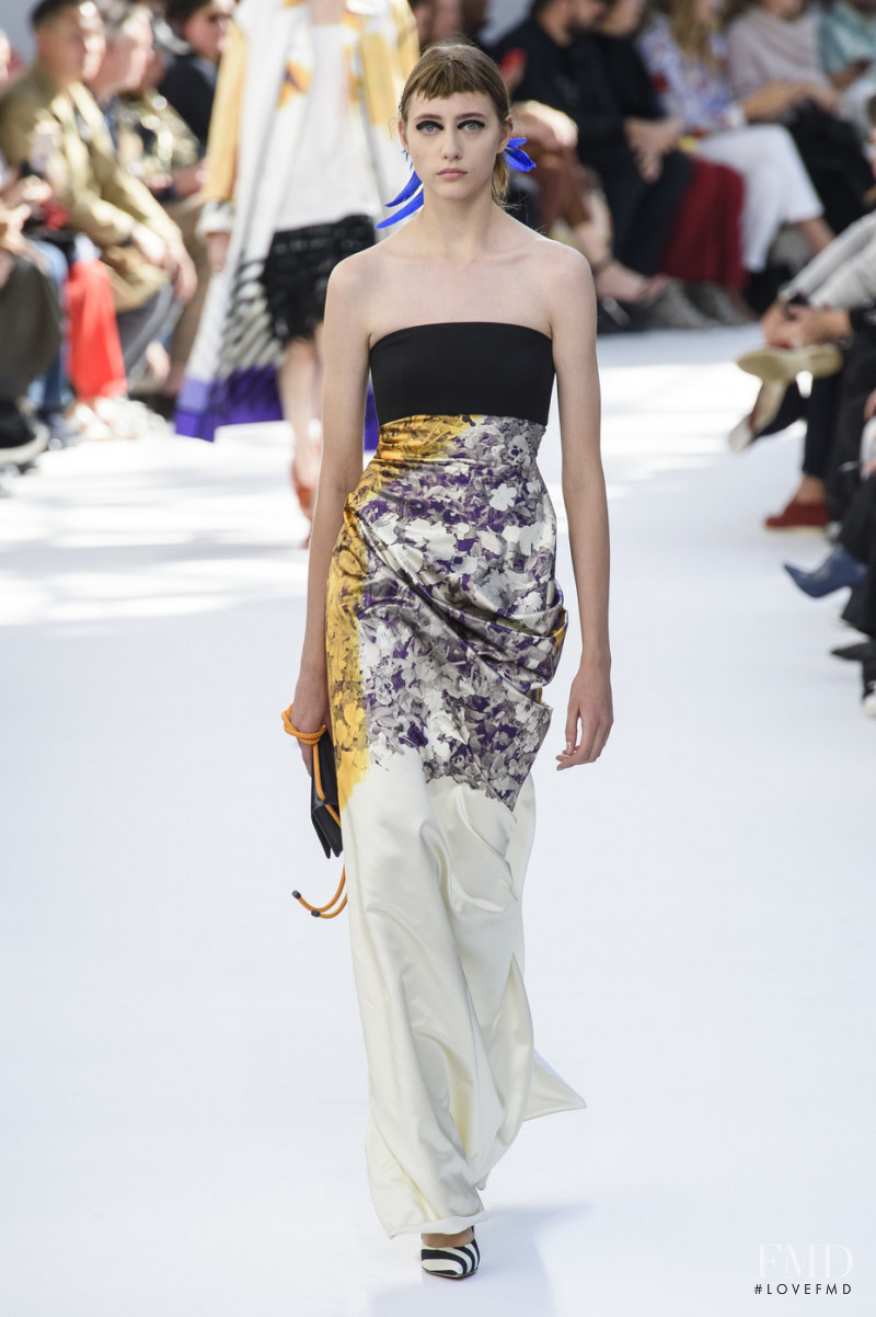 Lia Pavlova featured in  the Dries van Noten fashion show for Spring/Summer 2019