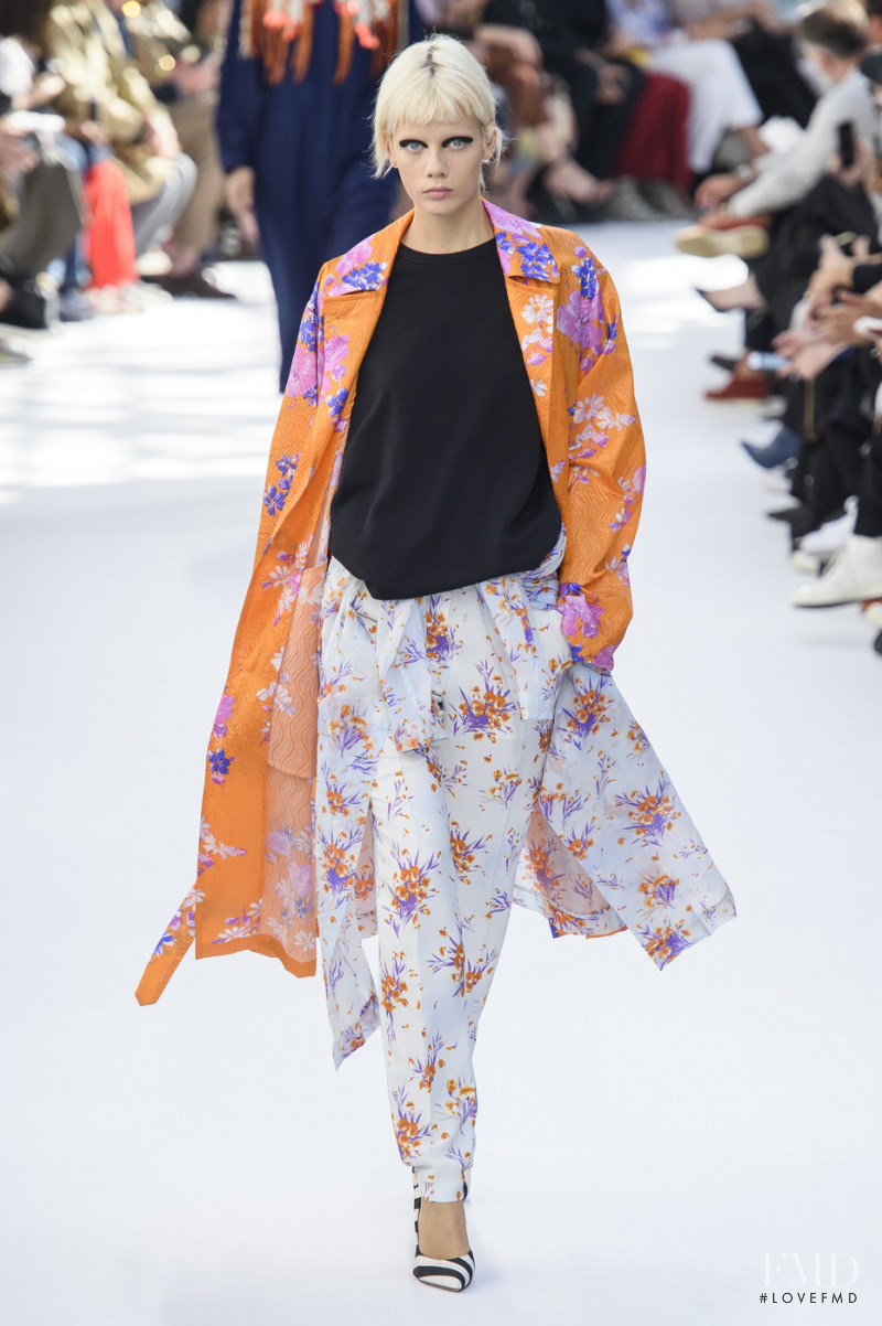 Marjan Jonkman featured in  the Dries van Noten fashion show for Spring/Summer 2019