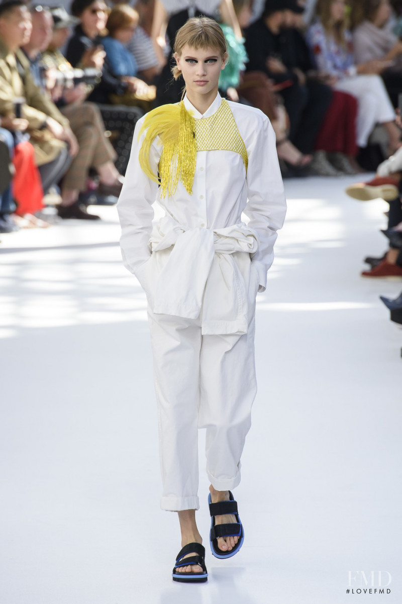 Sarah Dahl featured in  the Dries van Noten fashion show for Spring/Summer 2019