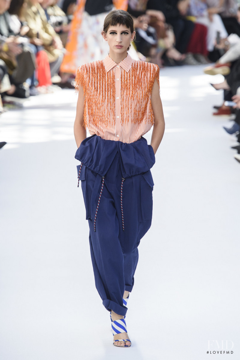 Rachel Fox featured in  the Dries van Noten fashion show for Spring/Summer 2019