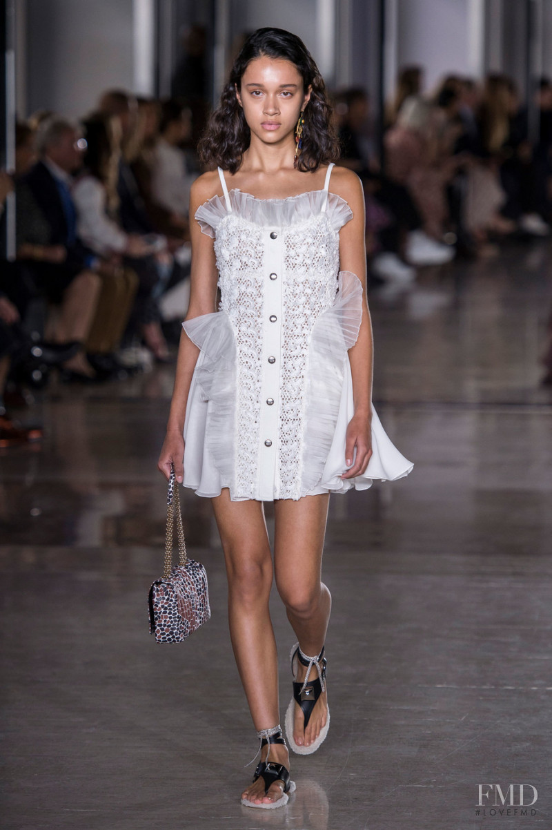 Mara Kasanpawiro featured in  the Giambattista Valli fashion show for Spring/Summer 2019
