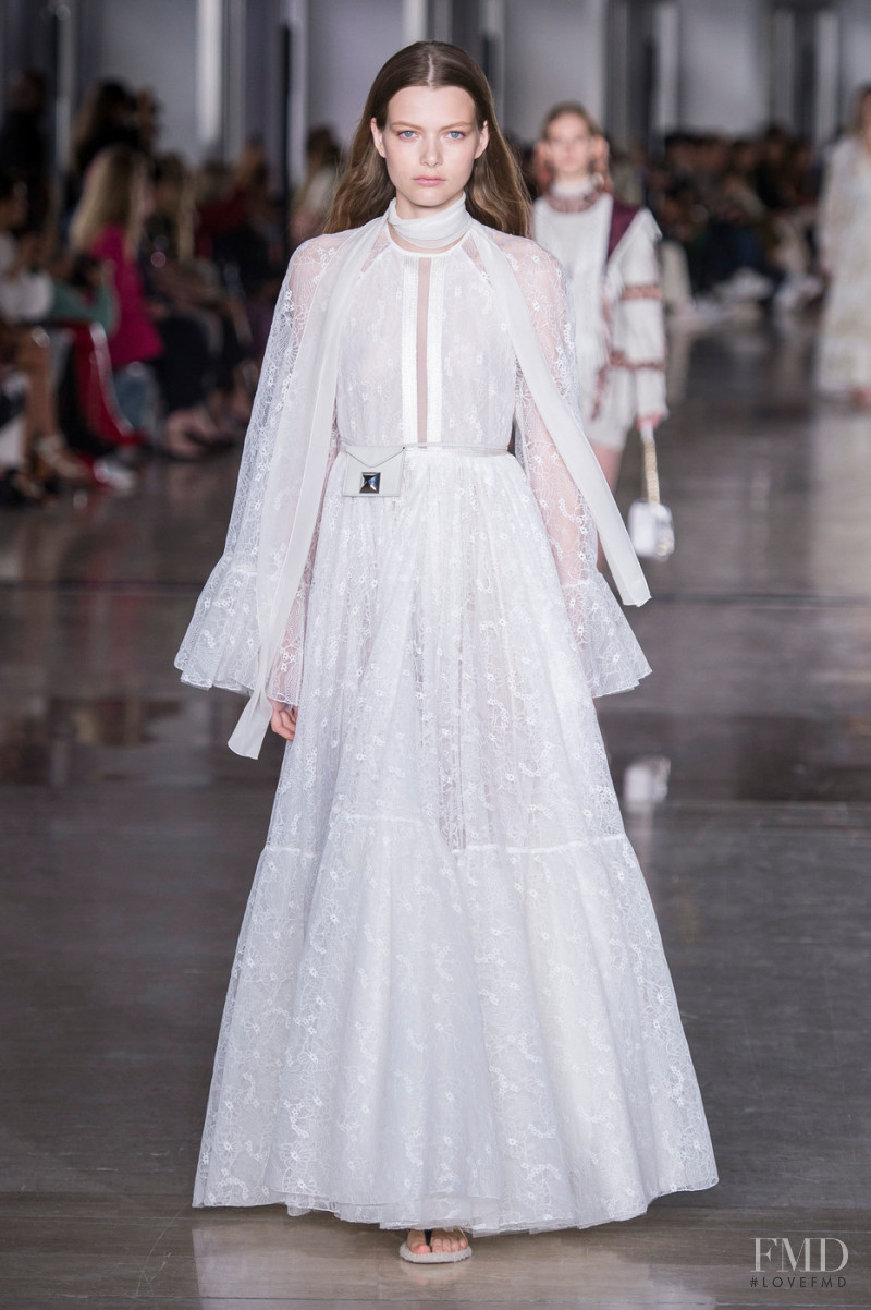 Louise Robert featured in  the Giambattista Valli fashion show for Spring/Summer 2019