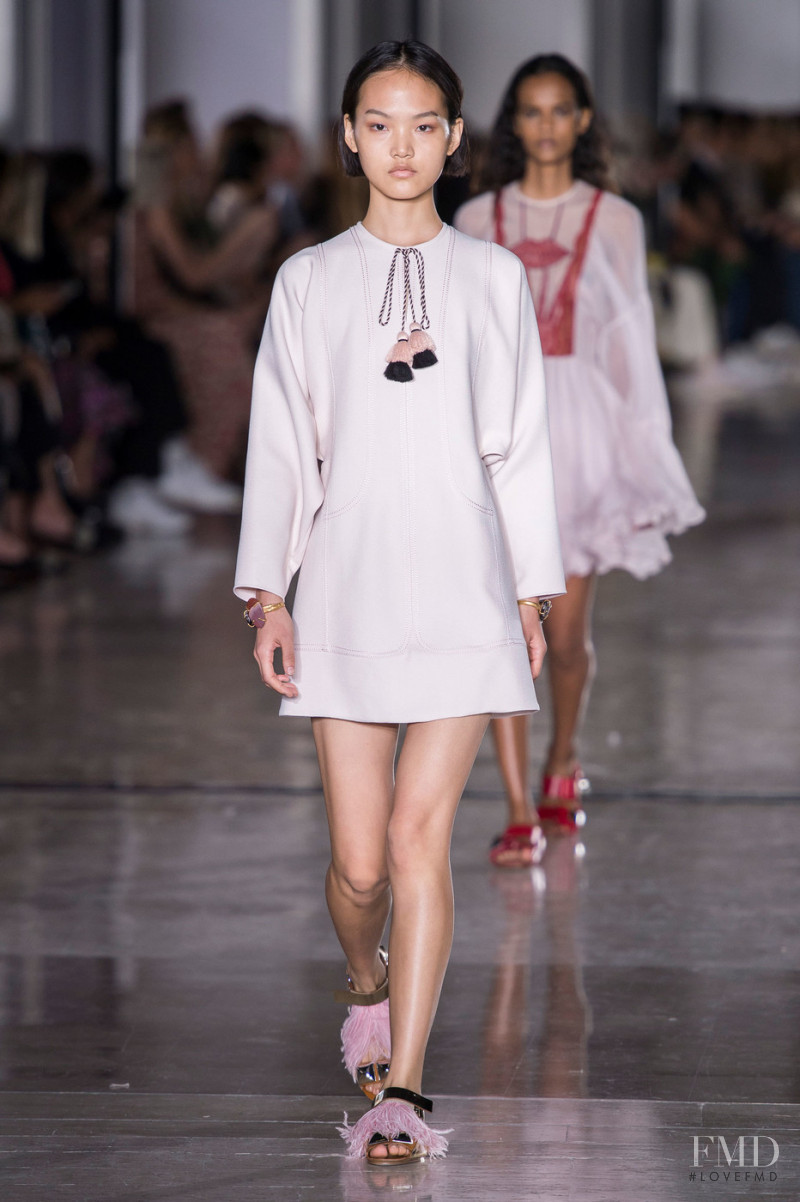 Pan Hao Wen featured in  the Giambattista Valli fashion show for Spring/Summer 2019