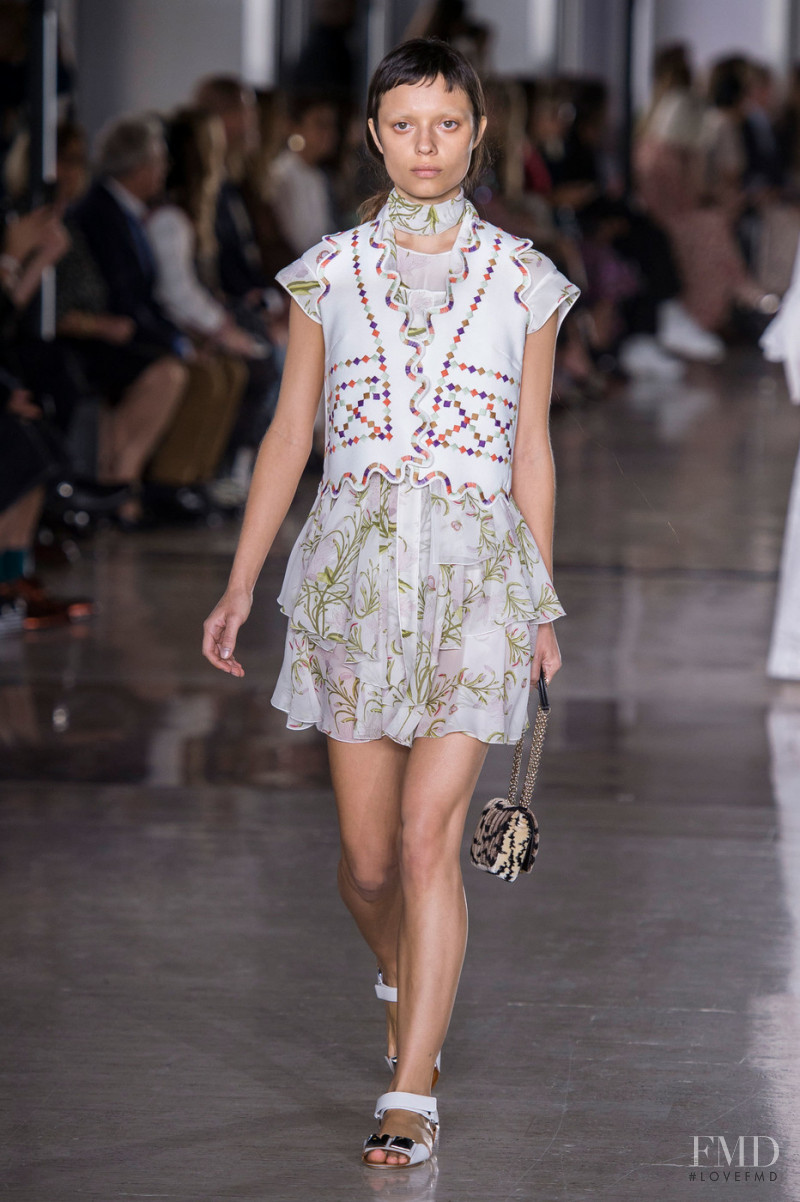 Sara Hiromi Skinner featured in  the Giambattista Valli fashion show for Spring/Summer 2019