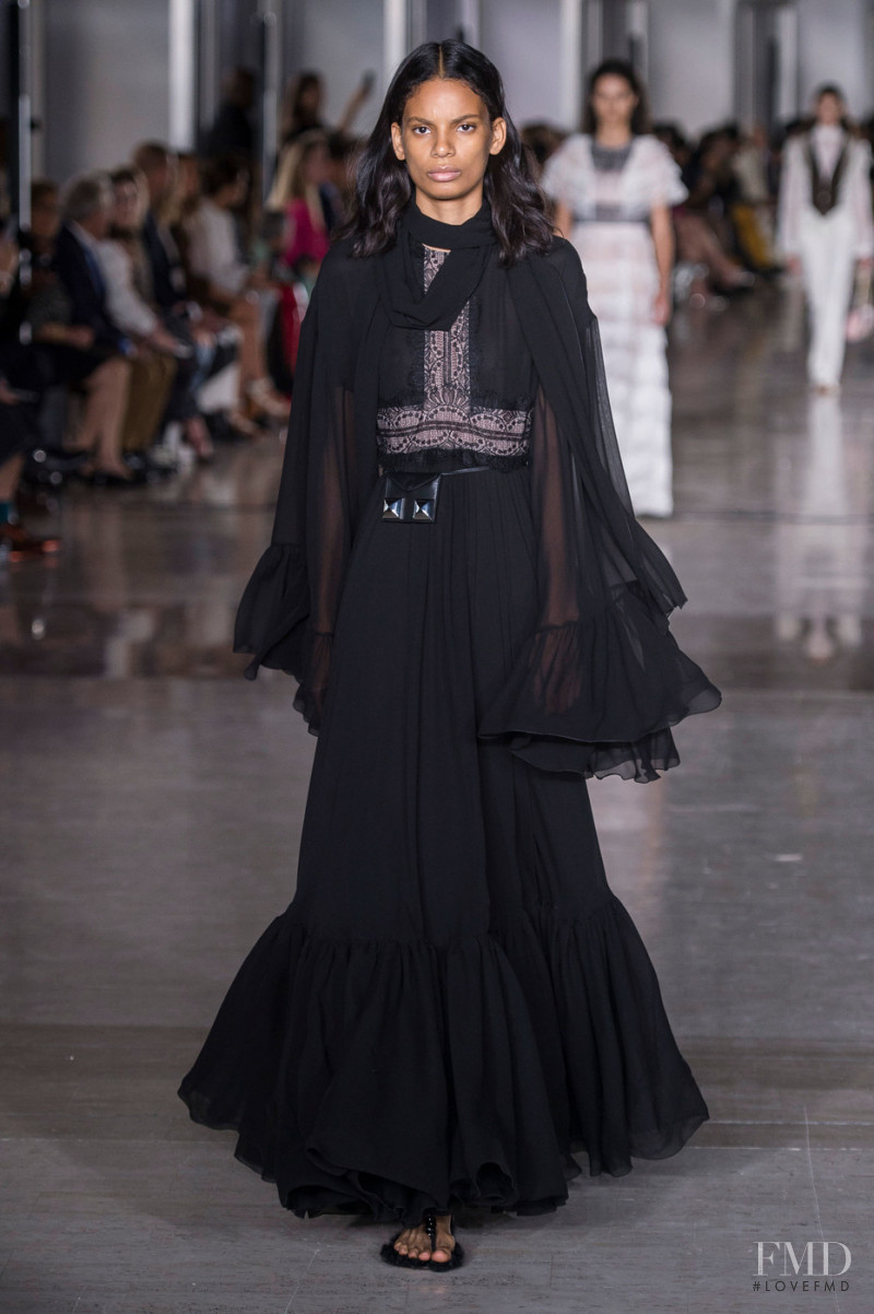 Annibelis Baez featured in  the Giambattista Valli fashion show for Spring/Summer 2019