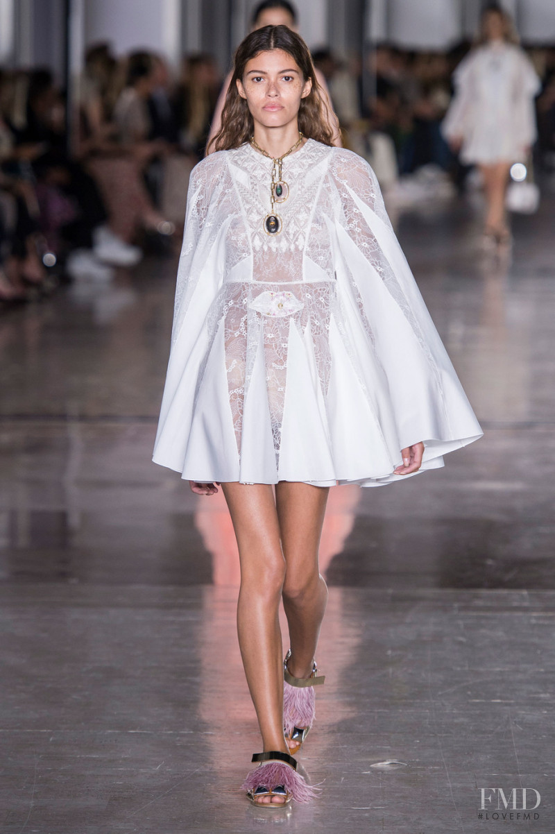 Danielle Lashley featured in  the Giambattista Valli fashion show for Spring/Summer 2019