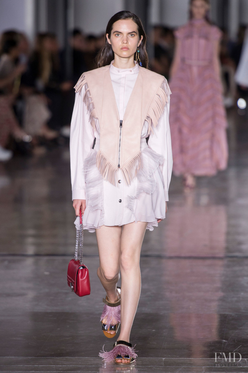 Lily Stewart featured in  the Giambattista Valli fashion show for Spring/Summer 2019