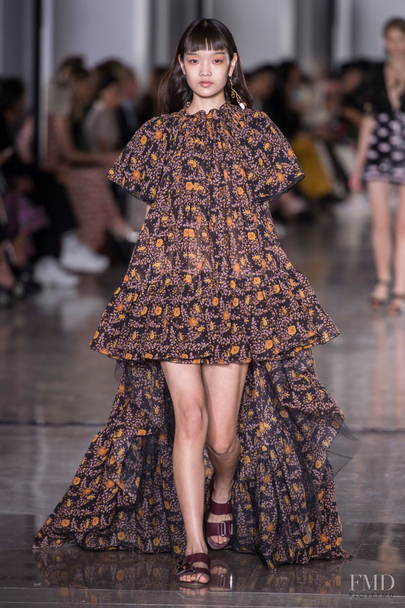 Youn Bomi featured in  the Giambattista Valli fashion show for Spring/Summer 2019