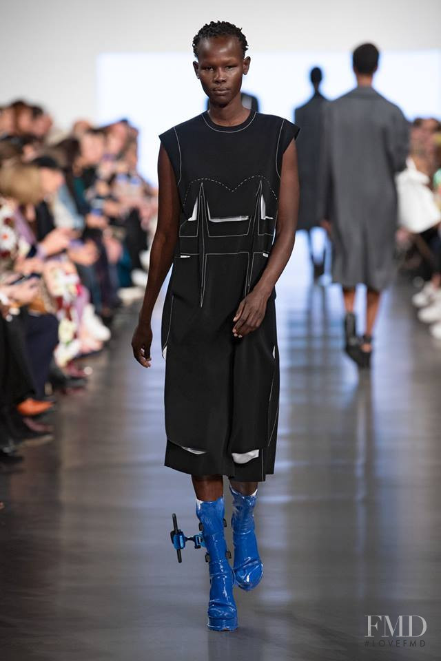 Shanelle Nyasiase featured in  the Maison Martin Margiela fashion show for Spring/Summer 2019