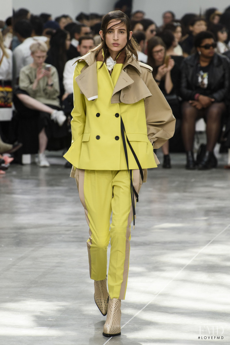 Rachel Marx featured in  the Sacai fashion show for Spring/Summer 2019