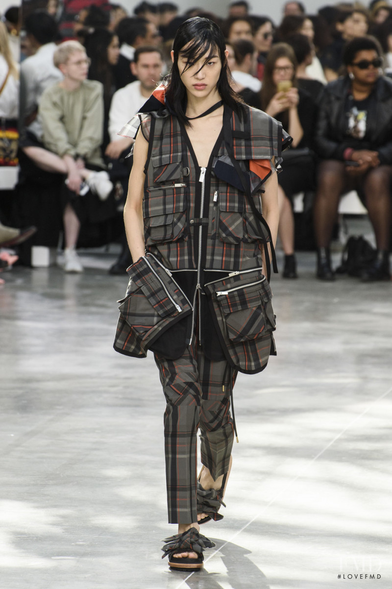So Ra Choi featured in  the Sacai fashion show for Spring/Summer 2019