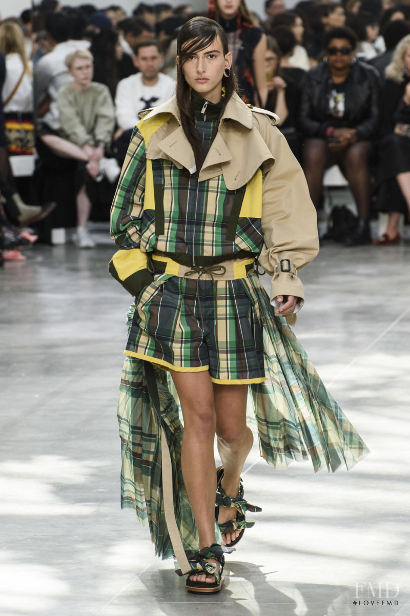 Rachelle Harris featured in  the Sacai fashion show for Spring/Summer 2019