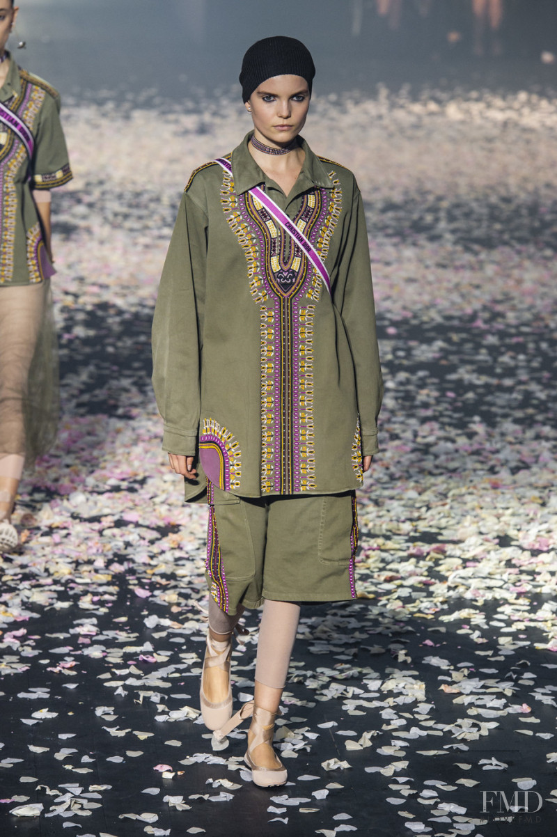 Michelle van Bijnen featured in  the Christian Dior fashion show for Spring/Summer 2019