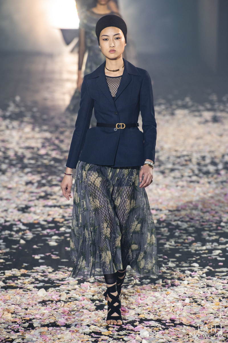 Jing Wen featured in  the Christian Dior fashion show for Spring/Summer 2019