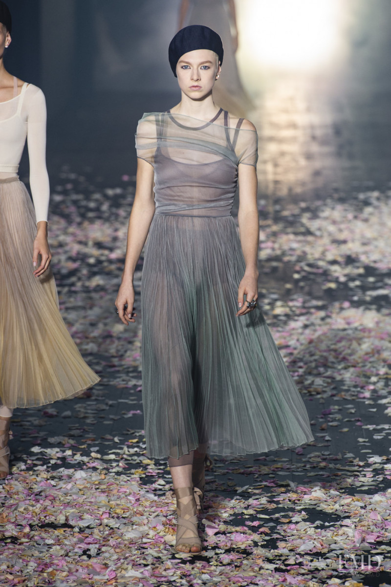 Hunter Schafer featured in  the Christian Dior fashion show for Spring/Summer 2019