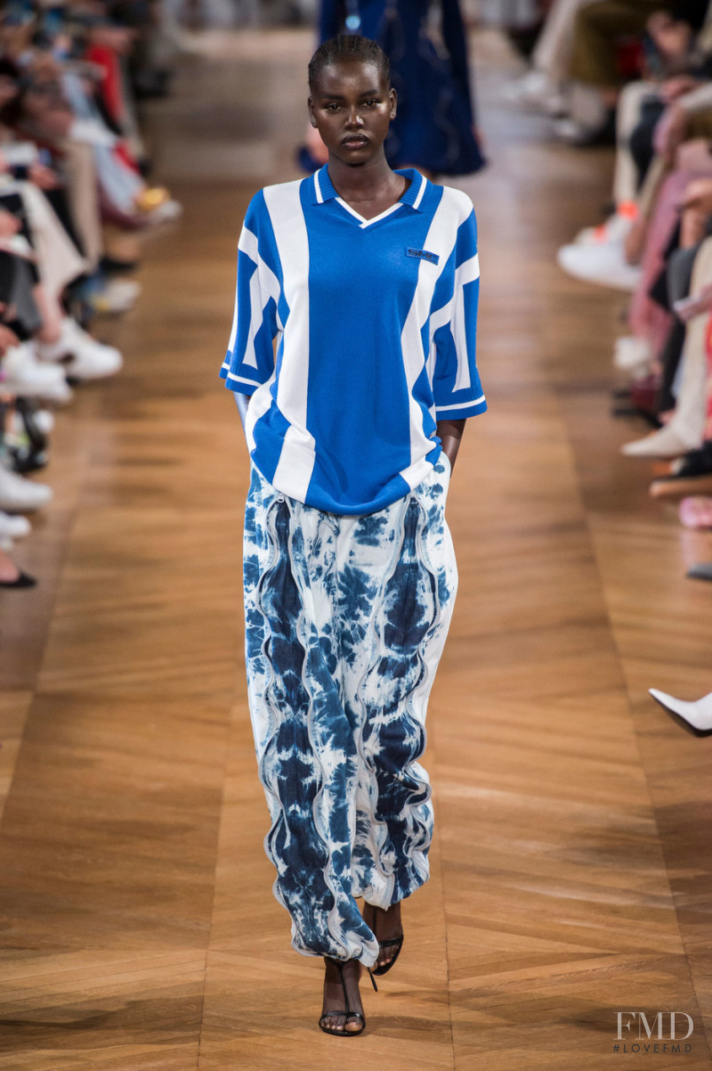 Adut Akech Bior featured in  the Stella McCartney fashion show for Spring/Summer 2019