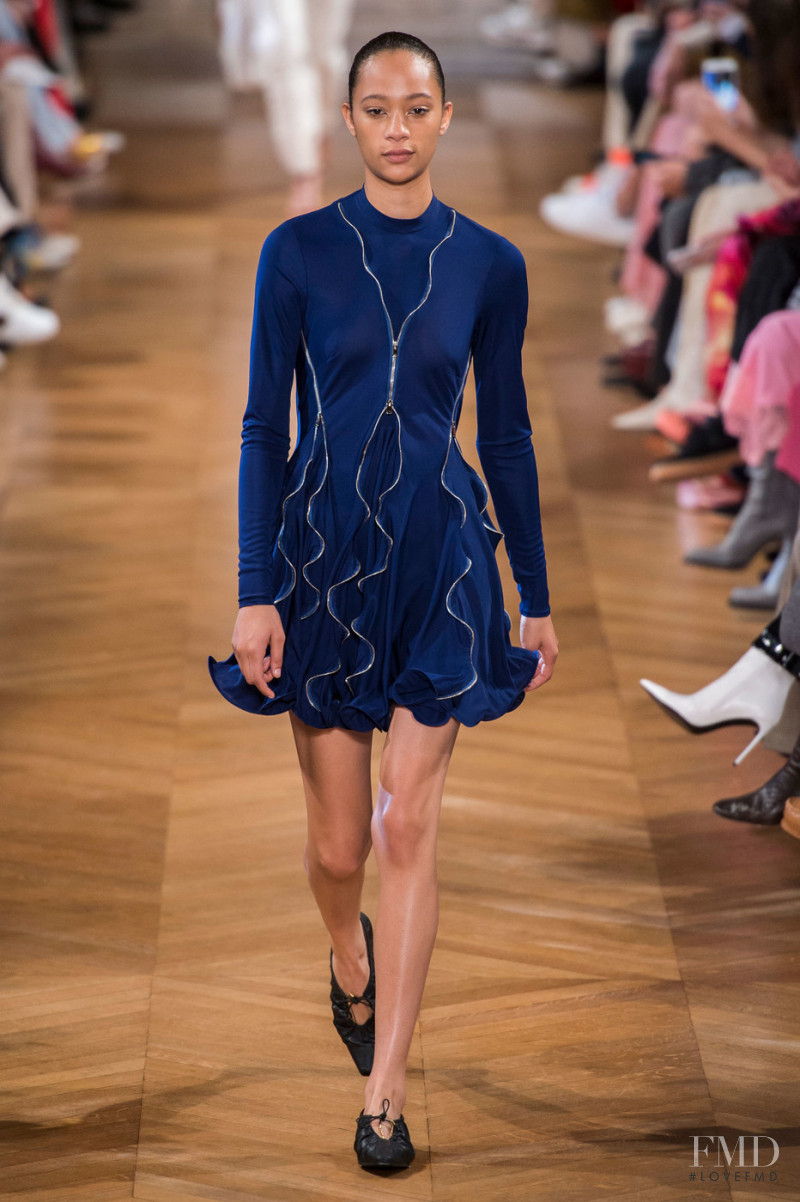 Selena Forrest featured in  the Stella McCartney fashion show for Spring/Summer 2019