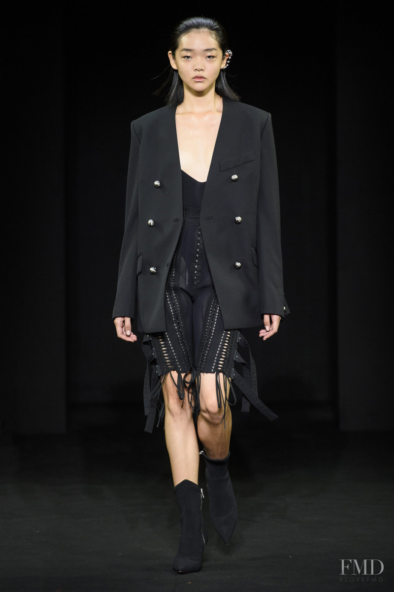 Mei Yue featured in  the Mugler fashion show for Spring/Summer 2019