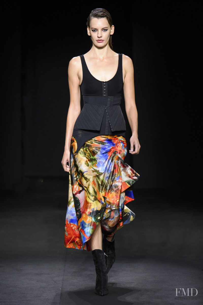 Amanda Murphy featured in  the Mugler fashion show for Spring/Summer 2019