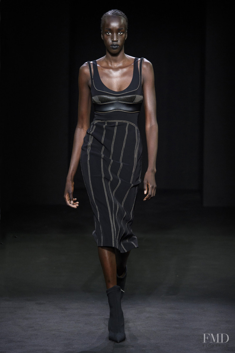 Niko Riam featured in  the Mugler fashion show for Spring/Summer 2019