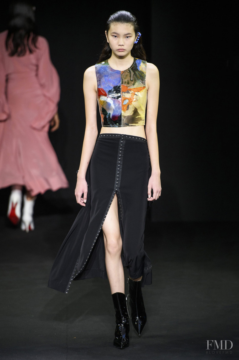 Sherry Shi featured in  the Mugler fashion show for Spring/Summer 2019