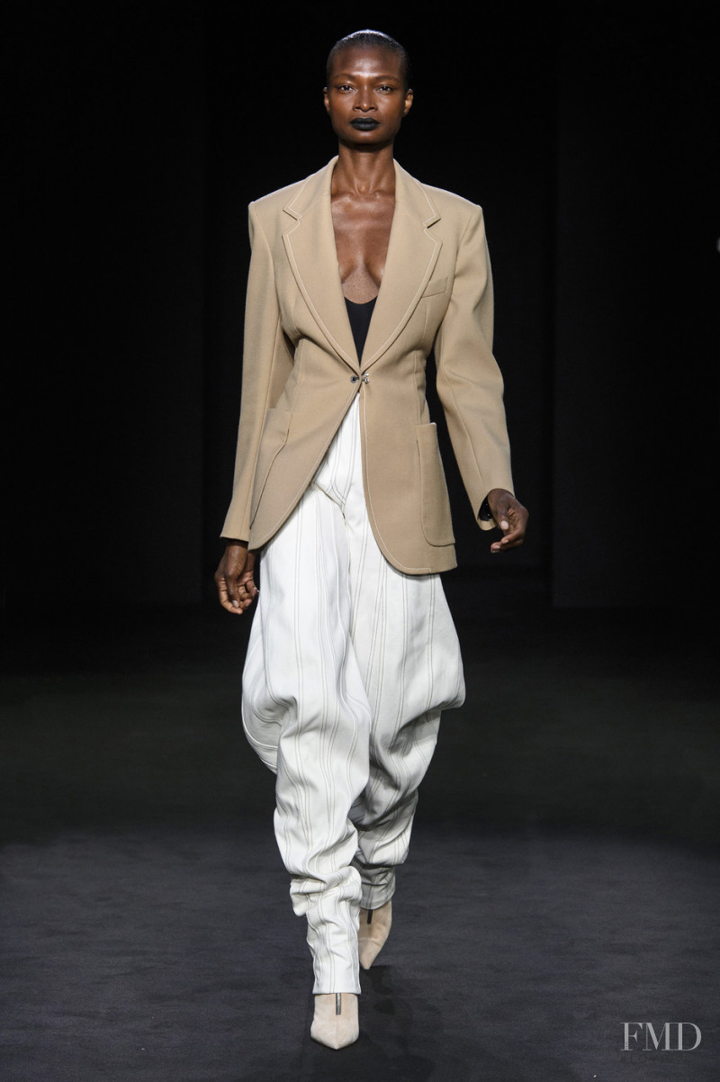 Debra Shaw featured in  the Mugler fashion show for Spring/Summer 2019