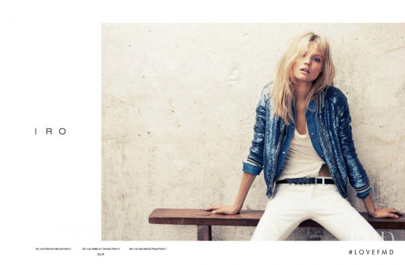 Magdalena Frackowiak featured in  the IRO Paris advertisement for Spring/Summer 2012